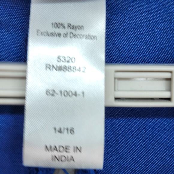 NWT Swimsuits for All Coverup Size 14/16 LARGE Tunic Dress Blue Ombre Beach Pool - Picture 6 of 16